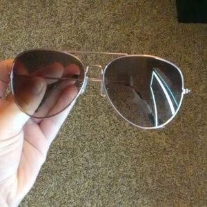 Retro Rose gold sunglasses